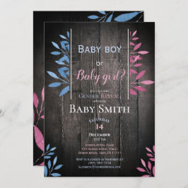 Rustige geslachten onthullen waterverf florale kaart