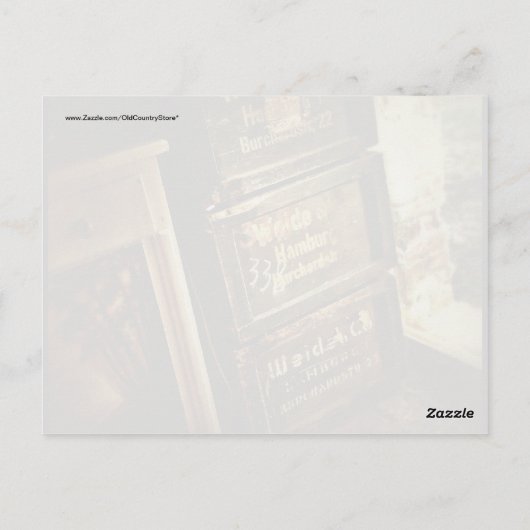 Rustige, gestapelde wolken met kratten briefkaart (Achterkant)