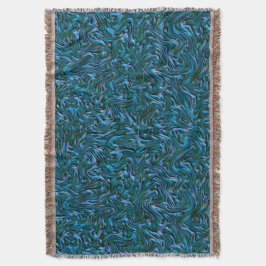 Rustige, getextureerde wand in verbrande kadetblau deken