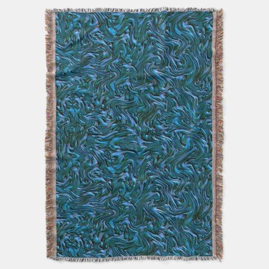 Rustige, getextureerde wand in verbrande kadetblau deken (Voorkant Verticaal)