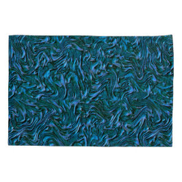 Rustige, getextureerde wand in verbrande kadetblau kussensloop