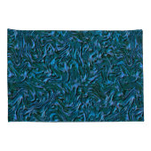 Rustige, getextureerde wand in verbrande kadetblau kussensloop (Achterkant-Rechts)