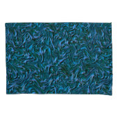 Rustige, getextureerde wand in verbrande kadetblau kussensloop (Voorkant-Links)