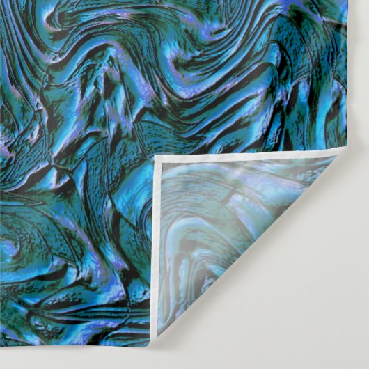 Rustige, getextureerde wand in verbrande kadetblau wandkleed (Detail)