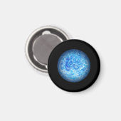 Rustige Getijde Knop Magneet (Voorkant / Achterkant)