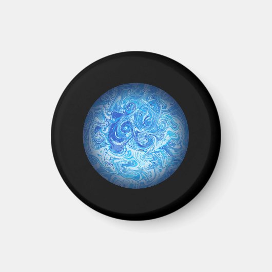 Rustige Getijde Knop Magneet (Voorkant)