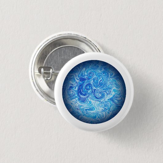 Rustige Getijde Knop Ronde Button 3,2 Cm (Voorkant /achterkant)