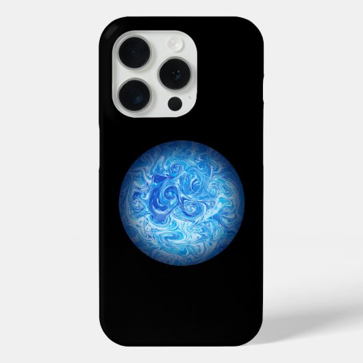 Rustige Getijde Vloeibare Kunst Hoesje iPhone 15 P (Achterkant)