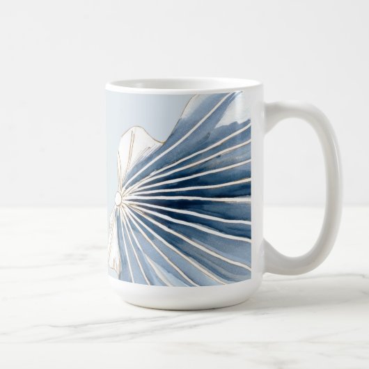 Rustige Getijden | Blauwe Schelp Kust Koffiemok (Rechts)
