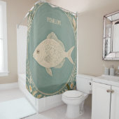 Rustige getijden gepersonaliseerd douchegordijn (In situ)