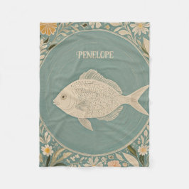 Rustige getijden gepersonaliseerd fleece deken