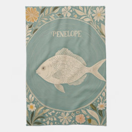 Rustige getijden gepersonaliseerd theedoek