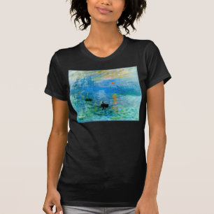 Rustige Geviste Blauwe Zonneeuw Boat Seascape T-shirt