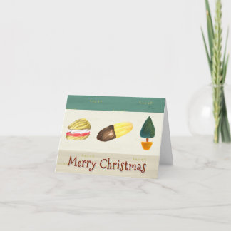 Rustige gezellige biscuits koekjes Kerst gevouwen Feestdagen Kaart