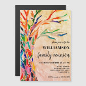 Rustige gezinshereniging magnetische uitnodiging (Voorkant / Achterkant)