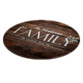 Rustige gezinsinemonogram snijplank (Hoek)