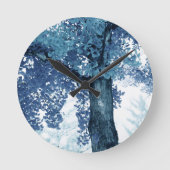 Rustige Ginkgo Dream 4 #art #tree Ronde Klok (Voorkant)