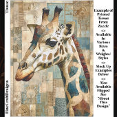 Rustige Giraffe Patchwork Achtergrond EB6L Decoupa Tissuepapier