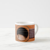Rustige gitaar espresso kop (Voorkant rechts)