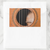 Rustige gitaar rechthoekige sticker (Tas)