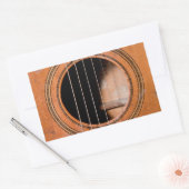 Rustige gitaar rechthoekige sticker (Envelop)