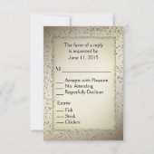 Rustige Glitter RSVP w Entree Choices (Voorkant)