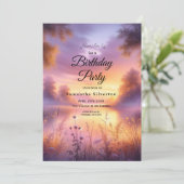 Rustige gloed van de avond bij het meer kaart (Staand voorkant)