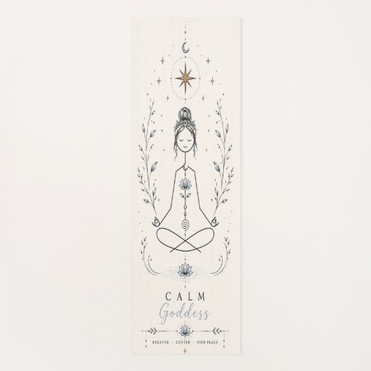Rustige Godin Meditatie Yoga Mat (Voorkant)