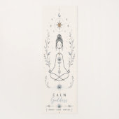 Rustige Godin Meditatie Yoga Mat (Achterkant)