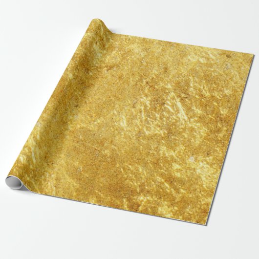 Rustige Gold Digital-afdrukken Cadeaupapier (Uitgerold)