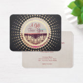 Rustige Gold-geFramed Horizon-Logo-kaartje Visitekaartje (Bureau)