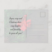 Rustige Gold kerstfeestdag Uitnodiging Briefkaart (Achterkant)