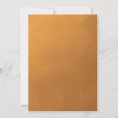 Rustige Gold Simple Typography Elegant Fall Weddin Kaart (Achterkant)