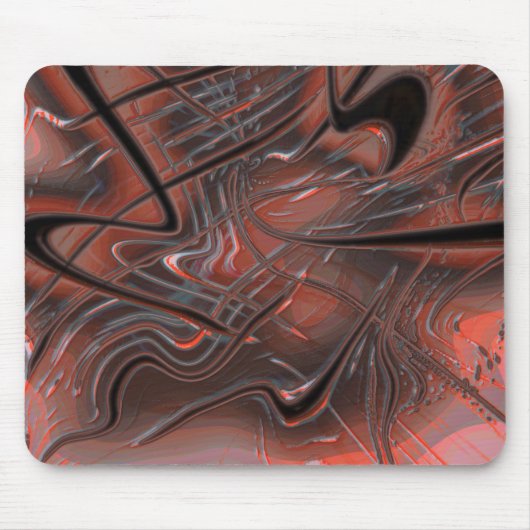 Rustige golvende slagen met rookschaduw op hol muismat (Voorkant)