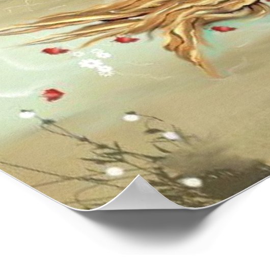 Rustige Gothic Art Shakespeare Ophelia Poster (Hoek)