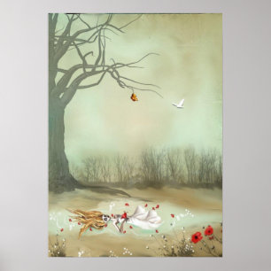 Rustige Gothic Art Shakespeare Ophelia Poster