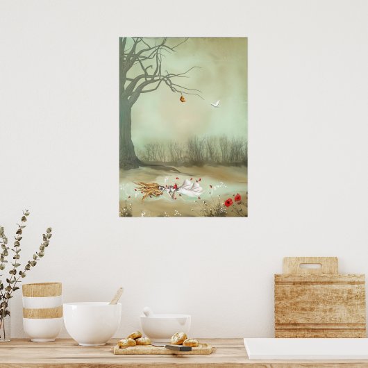 Rustige Gothic Art Shakespeare Ophelia Poster (Keuken)