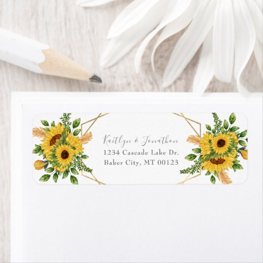 Rustige goudbloem etiket (Insitu)