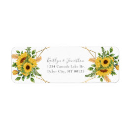 Rustige goudbloem etiket