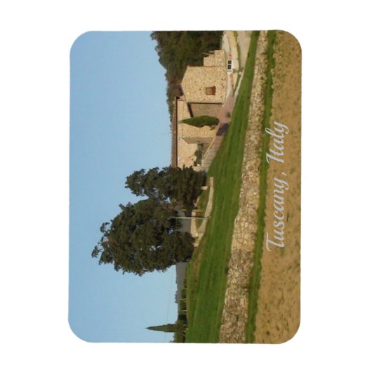 Rustige gouden kleuren van wijnmakerijen: Toscane  Magneet (Verticaal)