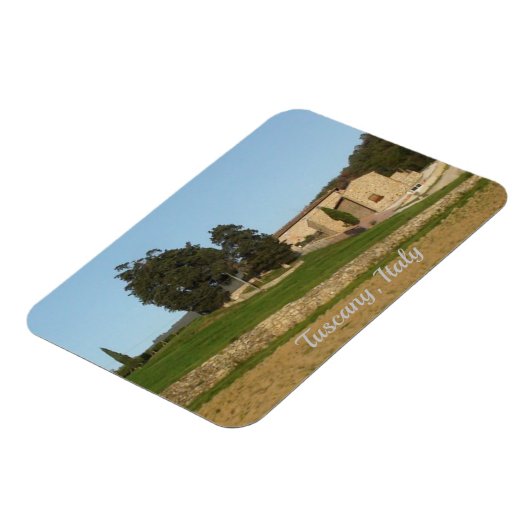 Rustige gouden kleuren van wijnmakerijen: Toscane  Magneet (Linkerzijde)