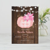 Rustige goudpompoen lichten herfst Sweet 16 Kaart (Staand voorkant)