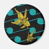 RUSTIGE GOUDVIS MAGNEET (Voorkant)