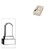 Rustige grafsteen  Rubberstempel (Gestempeld)