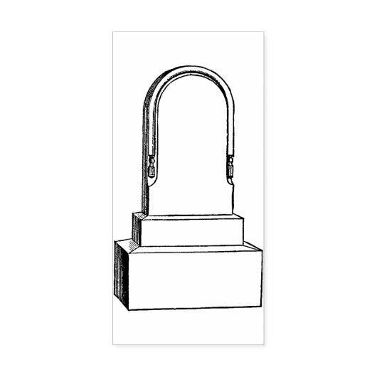 Rustige grafsteen  Rubberstempel (Afrduk)