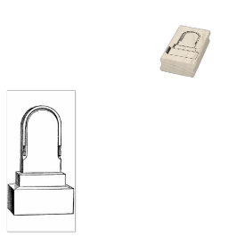 Rustige grafsteen  Rubberstempel