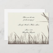 Rustige graslanden in het land sparen de datum kaart (Voorkant / Achterkant)