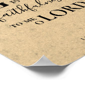 Rustige GREAT IS UW FAITHFULNES Christelijk Poster (Hoek)