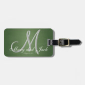 Rustige Green Chalkboard Oude schoolbudgetwaarde Bagagelabel (Voorkant horizontaal)