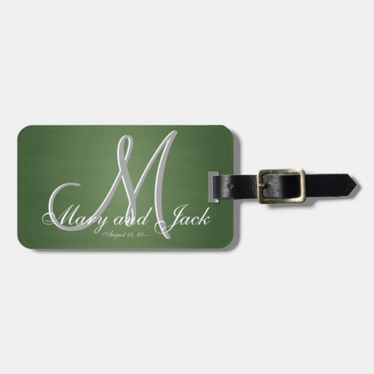 Rustige Green Chalkboard Oude schoolbudgetwaarde Bagagelabel (Voorkant horizontaal)